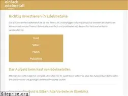 Sites similar to einfach-edelmetall.de