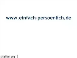 Sites similar to einfach-persoenlich.de