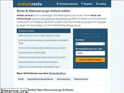 Sites similar to einfach-rente.de