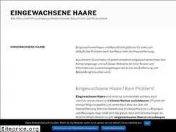 Sites similar to eingewachsene-haare.info