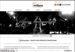 Sites similar to einklang-koeln.de