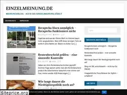 Sites similar to einzelmeinung.de