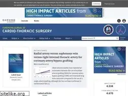 Sites similar to ejcts.oxfordjournals.org