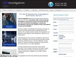 Sites similar to ejminvestigations.co.uk