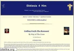 Sites similar to ekklesia4him.net