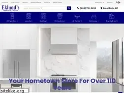 Sites similar to eklundsappliance.com