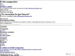 Sites similar to elbitcampeador.wordpress.com