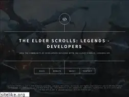 Sites similar to elderscrollslegends.io
