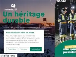 Sites similar to eldoradogoldquebec.com