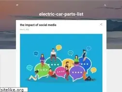 Sites similar to electric-car-parts-list.blogspot.com