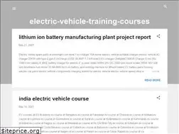 Sites similar to electric-vehicle-training-cour.blogspot.com