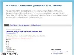 Sites similar to electricalobjectivequestion.blogspot.com