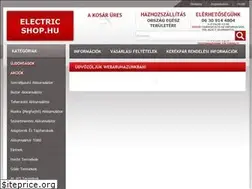 Sites similar to electricshop.hu