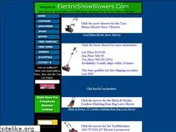 Sites similar to electricsnowblowers.com