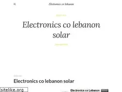 Sites similar to electronics-co-lebanon-solar.weebly.com