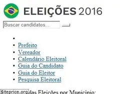 Sites similar to eleicoes2016.com.br