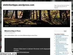 Sites similar to elektrikertipps.wordpress.com