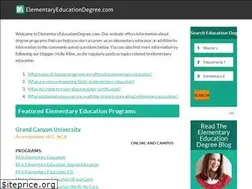 Sites similar to elementaryeducationdegree.com