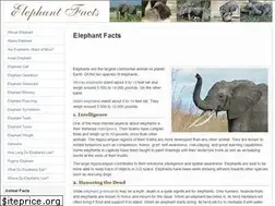 Sites similar to elephantfacts.net