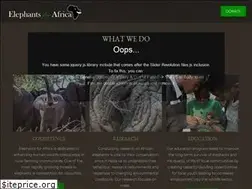 Sites similar to elephantsforafrica.org