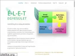 Sites similar to eletegyesulet.hu