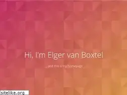 Sites similar to elgervanboxtel.nl
