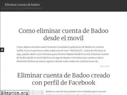 Sites similar to eliminar-badoo.blogspot.com