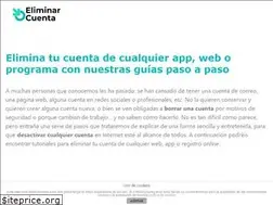 Sites similar to eliminarcuenta.org