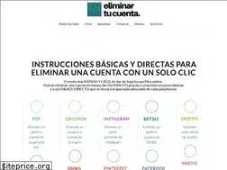Sites similar to eliminartucuenta.com
