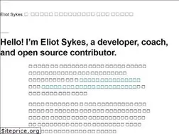 Sites similar to eliotsykes.com