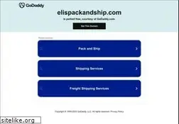 Sites similar to elispackandship.com