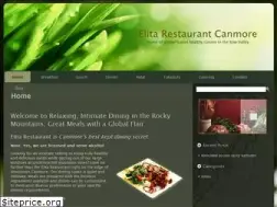 Sites similar to elitarestaurantcanmore.com