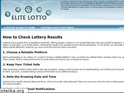 Sites similar to elite-lottery-results.com