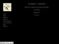 Sites similar to elizabethcannoncouture.net