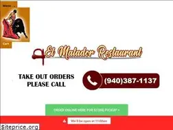 Sites similar to elmatadorrestaurant.com