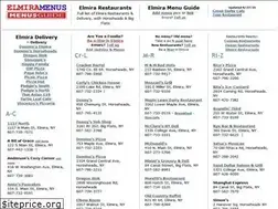 Sites similar to elmiramenus.com