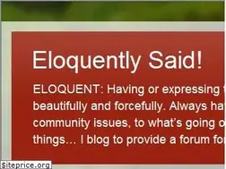 Sites similar to eloquentlysaid.blogspot.com