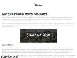 Sites similar to elpasocoyotes.com