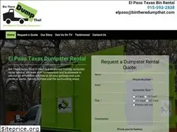 Sites similar to elpasodumpsterrental.net