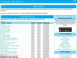 Sites similar to elpreciodeltabaco.com
