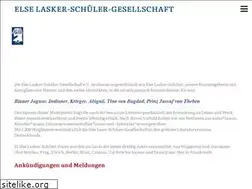 Sites similar to else-lasker-schueler-gesellschaft.de