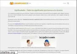 Sites similar to elsignificadode.com