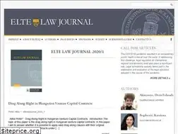 Sites similar to eltelawjournal.hu