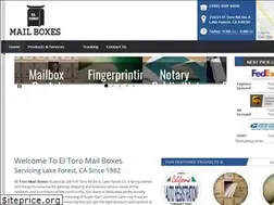 Sites similar to eltoromailboxes.com