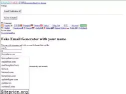 Sites similar to emailfake.com