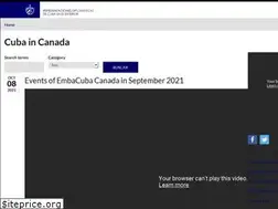 Sites similar to embacubacanada.net