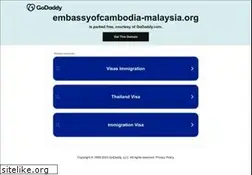 Sites similar to embassyofcambodia-malaysia.org