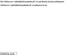Sites similar to embedded.fraunhofer.de