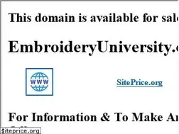 Sites similar to embroideryuniversity.com
