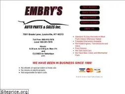 Sites similar to embrysautoparts.com